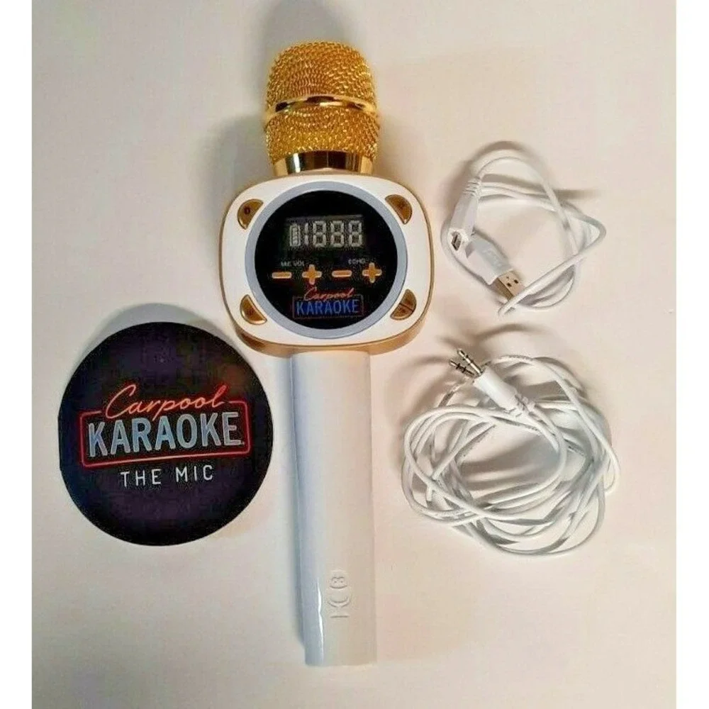 Singing Machine Carpool Karaoke The Mic CPK545 Bluetooth Wireless FM Microphone